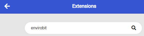 Extensions search
